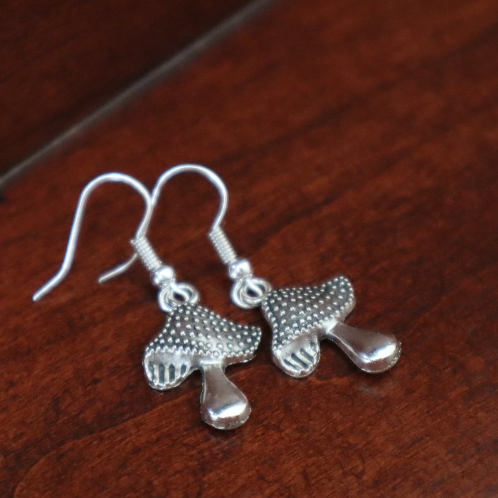 mushroom earrings